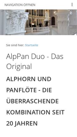 Vorschau der mobilen Webseite www.alppan.ch, AlpPan-Duo