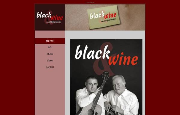 Vorschau von www.blackandwine.de, Black and Wine