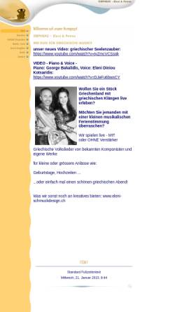 Vorschau der mobilen Webseite www.orpheas.ch, Eleni & Petros