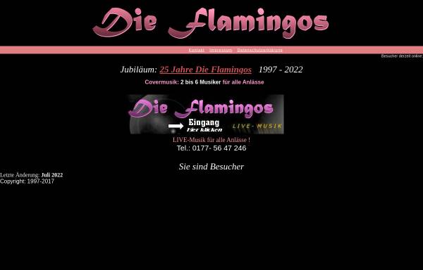 Vorschau von www.die-flamingos.de, Die Flamingos