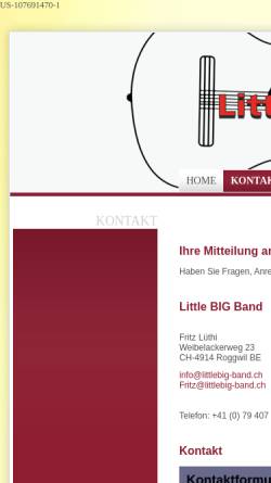 Vorschau der mobilen Webseite www.littlebig-band.ch, Little Big Band