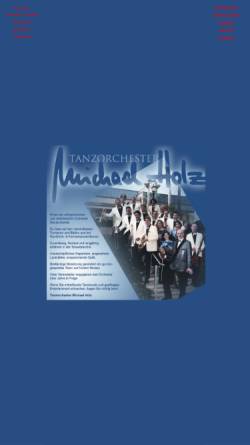 Vorschau der mobilen Webseite www.tanzorchester-michael-holz.de, Tanzorchester Michael Holz