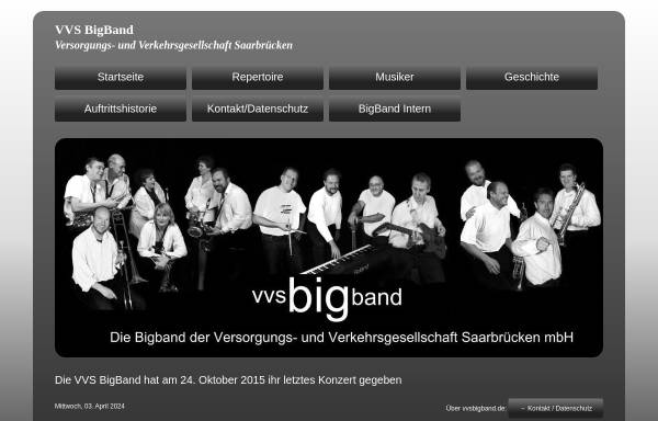 Vorschau von www.vvsbigband.de, VVS-BigBand