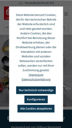 Vorschau der mobilen Webseite www.schulte-ufer-kg.de, Schulte Ufer KG