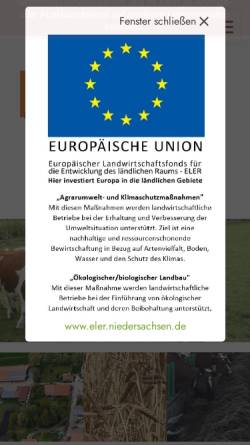 Vorschau der mobilen Webseite www.hofgemeinschaft-aschhorn.de, Hofgemeinschaft Aschhorn GbR
