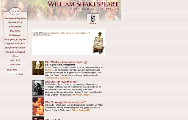 Vorschau von william-shakespeare.de, Andriz' Bühne des William Shakespeare