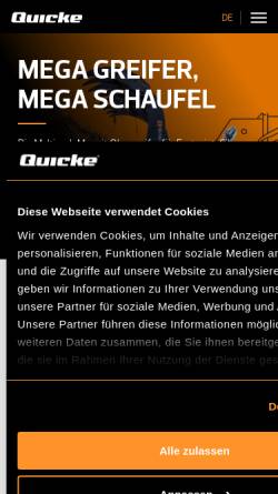 Vorschau der mobilen Webseite quicke.de, Alö Deutschland Vertriebs-GmbH