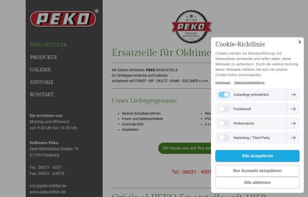 Vorschau von www.peko-kettler.de, Peko Kettler GmbH