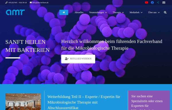 Vorschau von amt-herborn.de, Arbeitskreis für Mikrobiologische Therapie e.V. (AMT)