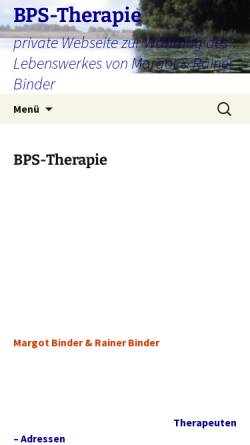 Vorschau der mobilen Webseite www.bps-therapie.de, BPS-BioPsychoSymmetrie-Therapie