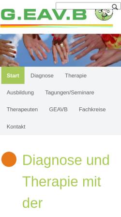 Vorschau der mobilen Webseite www.heilpraktikergesellschaft.de, Heilpraktiker-Gesellschaft für Elektroakupunktur nach Dr. Voll e.V.