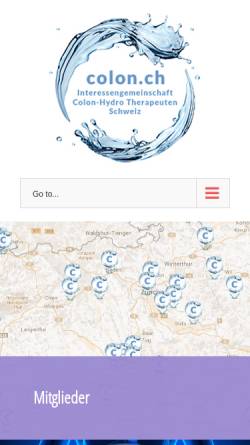 Vorschau der mobilen Webseite colon.ch, Vereinigung Colon Hydro Therapie Verband Schweiz