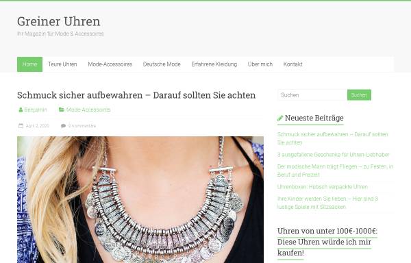 Vorschau von www.greiner-uhren.de, Greiner Uhren