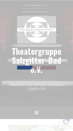 Vorschau der mobilen Webseite www.theatergruppe-sz-bad.de, Salzgitter, Theatergruppe Salzgitter-Bad e.V.