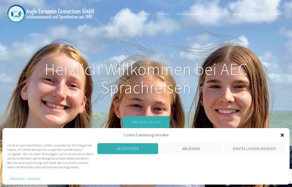 Vorschau von www.aec-sprachreisen.de, AEC-Sprachreisen