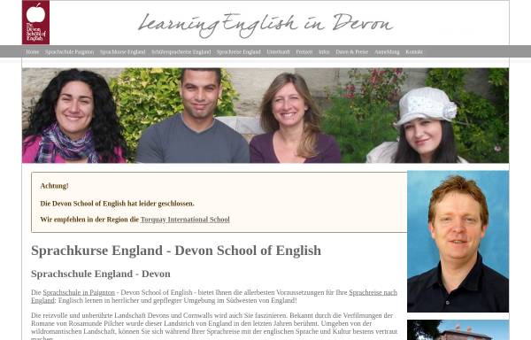 Vorschau von www.sprachkurse-england.com, The Devon School of English