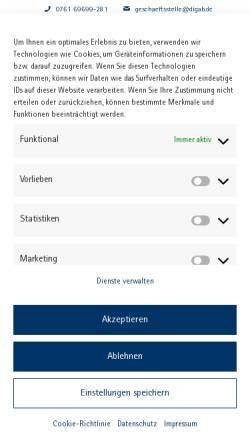 Vorschau der mobilen Webseite www.heimbeatmung.de, Heimbeatmung und Respiratorentwöhnung e.V.