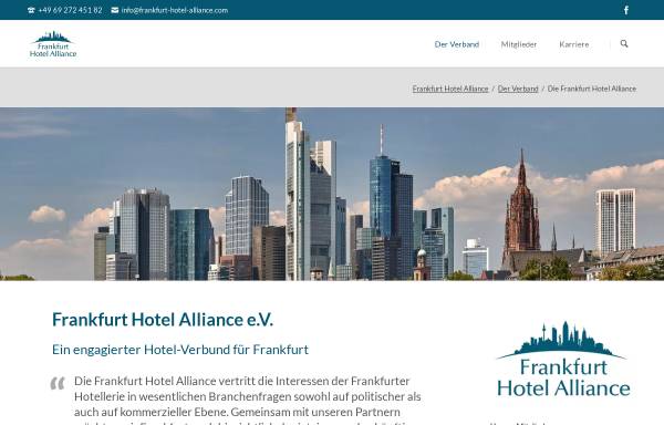 Vorschau von www.frankfurt-hotel-alliance.com, Frankfurt Hotel Alliance