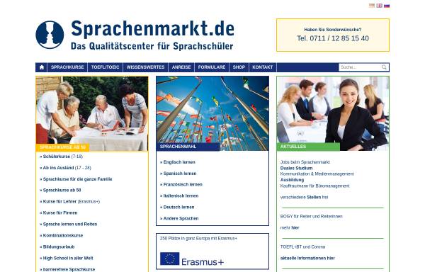 Vorschau von www.sprachenmarkt.de, Sprachenmarkt.de