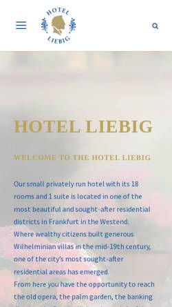Vorschau der mobilen Webseite hotelliebig.de, Hotel Liebig