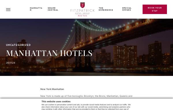 Vorschau von www.fitzpatrickhotels.com, Manhattan Hotel