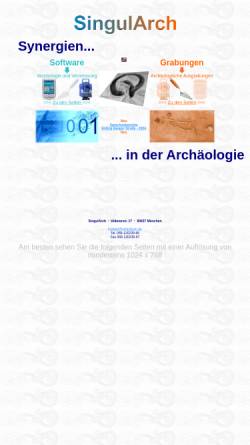 Vorschau der mobilen Webseite www.singularch.de, SingulArch