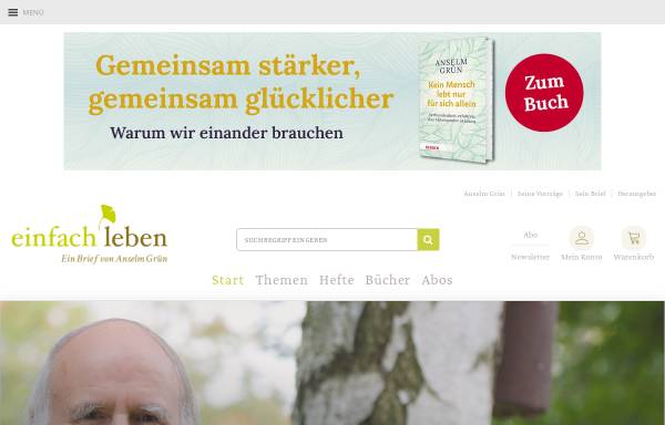 Vorschau von www.herder.de, einfach leben