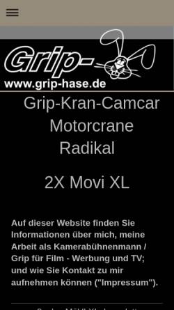 Vorschau der mobilen Webseite www.grip-hase.de, Hase, Stefan