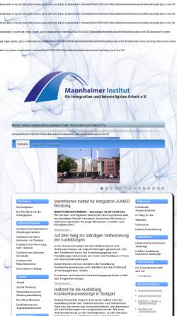 Vorschau der mobilen Webseite www.institut-mannheim.de, Institut für deutsch-türkische Integrationsstudien und interreligiöse Arbeit e. V.