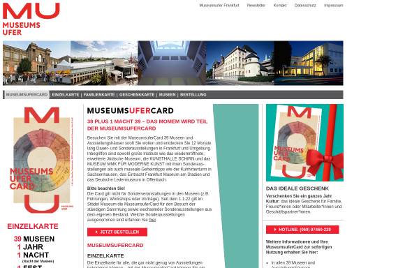 Vorschau von www.museumsufercard.de, Museumsufer Card