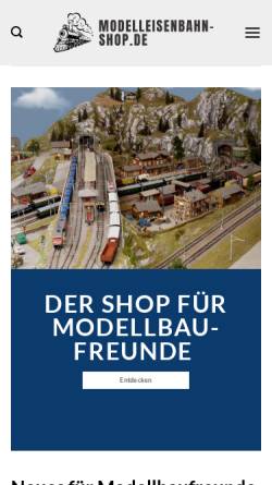 Vorschau der mobilen Webseite www.modellbauhandel-fiedler.de, Modellbauhandel, Peter Fiedler