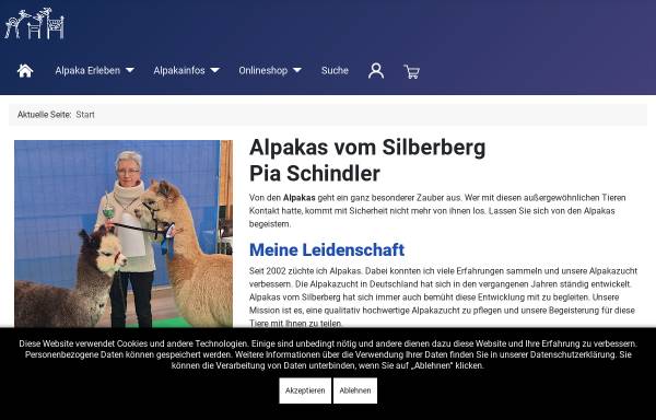 Vorschau von www.alpakas-vom-silberberg.de, Alpakas vom Silberberg