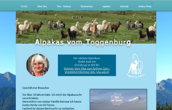Vorschau von www.alpakas.ch, Alpakas vom Toggenburg
