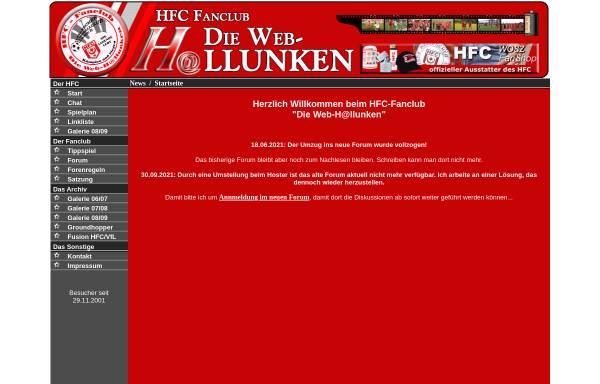 Vorschau von www.webhallunken.de, Fanclub Die Web-Hallunken