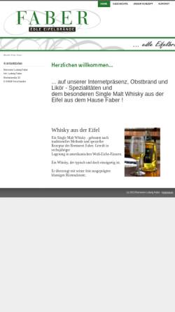 Vorschau der mobilen Webseite www.faber-eifelbrand.de, Faber - Edle Eifelbrände