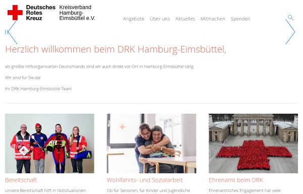 Vorschau von www.drk-hamburg-eimsbuettel.de, DRK-Kreisverband Eimsbüttel e.V.