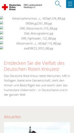 Vorschau der mobilen Webseite drk-hamburg.de, DRK-Landesverband Hamburg e.V.