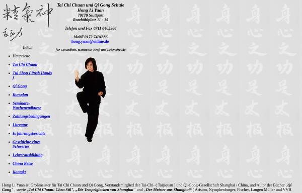 Vorschau von www.tai-chi-chuan-qi-gong.de, Hong Li Yuan