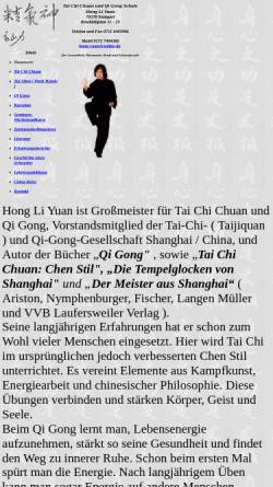 Vorschau der mobilen Webseite www.tai-chi-chuan-qi-gong.de, Hong Li Yuan