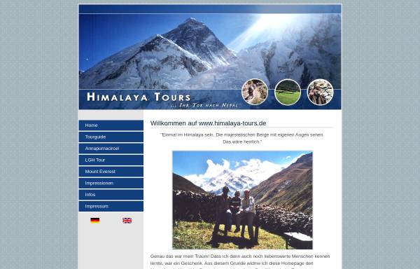Vorschau von www.familie-flachs.de, Bergwandern auf dem Dach der Welt
