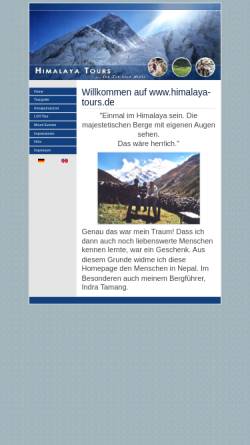 Vorschau der mobilen Webseite www.familie-flachs.de, Bergwandern auf dem Dach der Welt