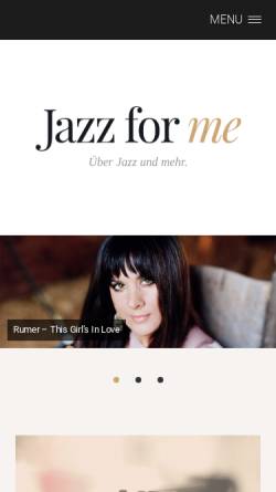 Vorschau der mobilen Webseite www.jazzforme.de, Jazz for me