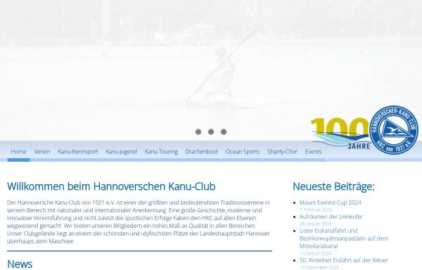 Vorschau von www.hkc21.de, Hannoverscher Kanuclub - HKC von 1921 eV.