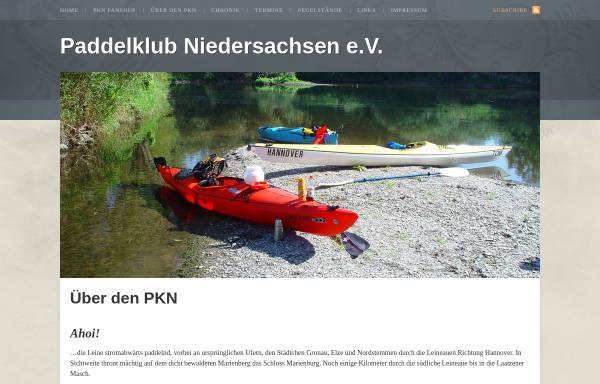 Vorschau von www.pkn-ev.de, Paddel-Klub Niedersachsen e.V.