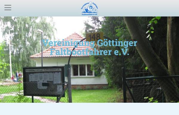 Vorschau von www.vgf-ev.de, Vereinigung Göttinger Faltbootfahrer