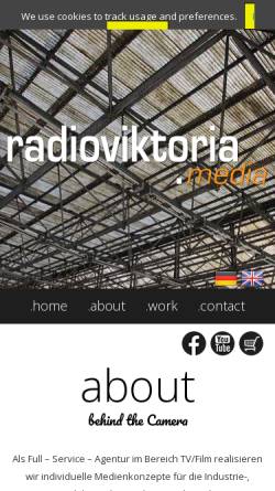 Vorschau der mobilen Webseite www.radioviktoria.de, Radioviktoria