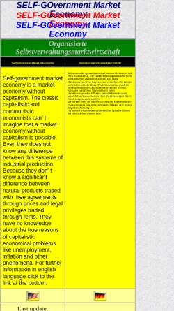 Vorschau der mobilen Webseite www.self-go.org, Selbstverwaltungsmarktwirtschaft