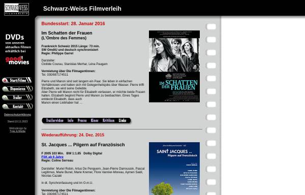 Vorschau von www.schwarzweiss-filmverleih.de, Schwarz-Weiss Filmverleih
