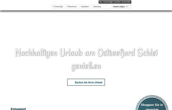Vorschau von www.ostseefjordschlei.de, Ostseefjord Schlei GmbH