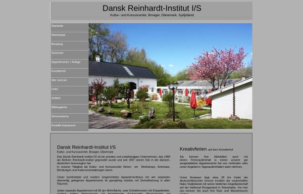 Vorschau von www.dri-institut.com, Dansk Reinhardt-Institut